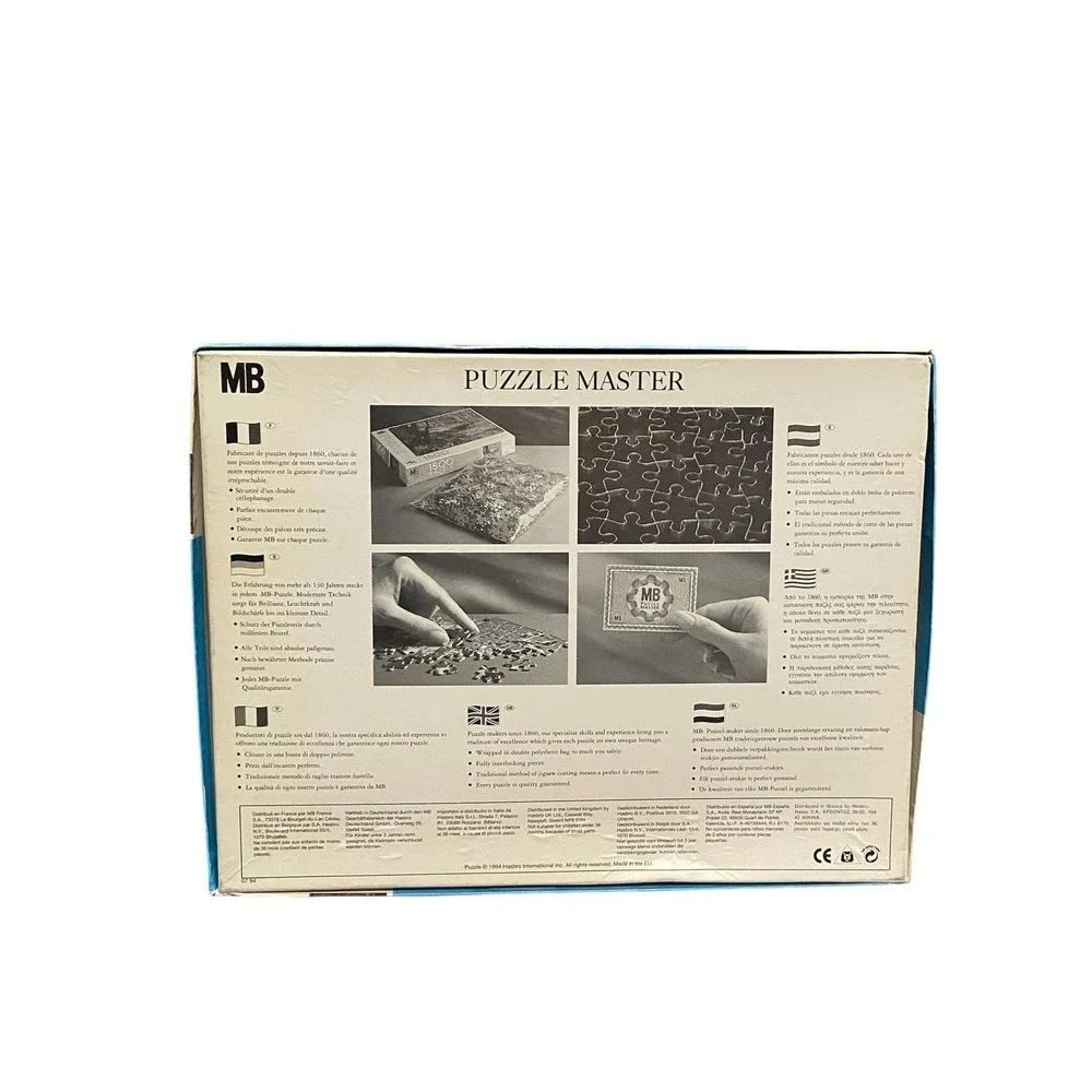 MB Puzzle Franklin Ville Donna Velata 1000 Piece Puzzle 1994